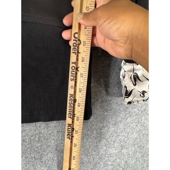 VTG Charlotte Russe Top Women's M Black 90's Y2K Babydoll Knit Collar Grunge - Picture 4 of 5